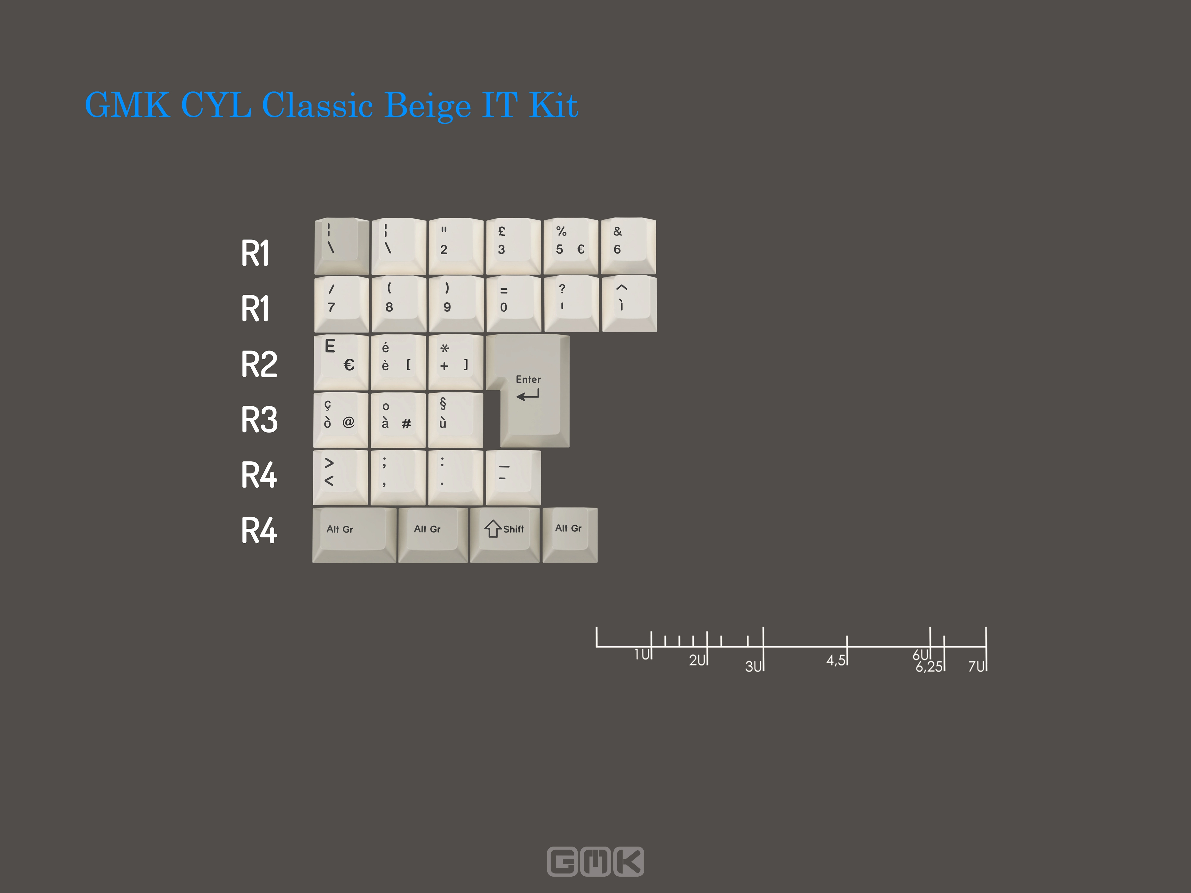 GMK Classic Beige Keycaps | Retro Aesthetic for Modern Keyboards